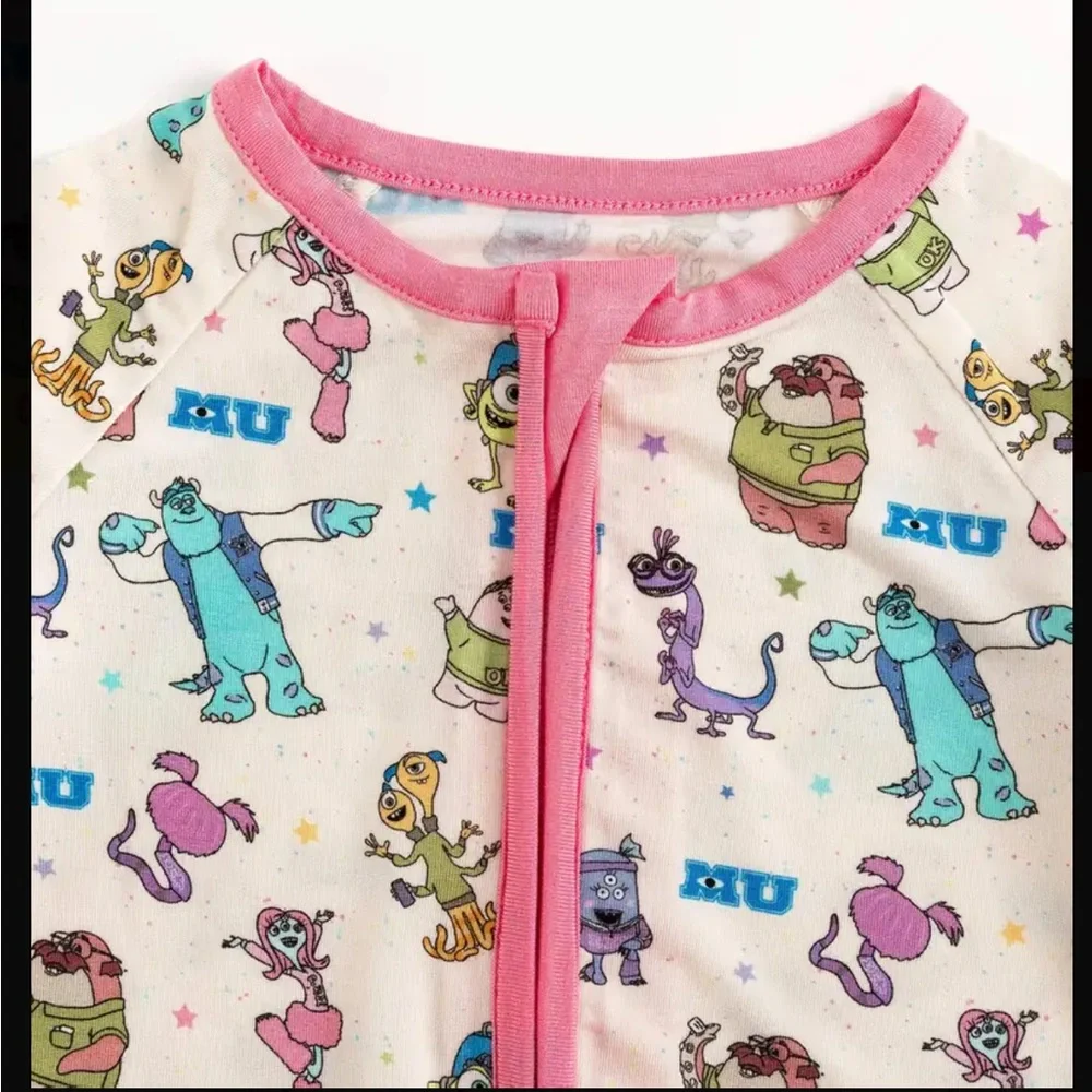 Bamboo Monsters Inc Footie Sleeper Size 3-6 Months